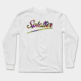 Splatter Long Sleeve T-Shirt